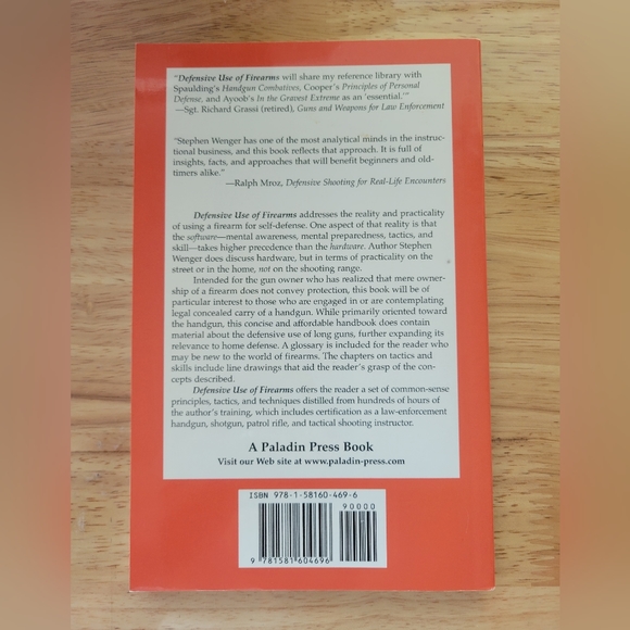 SIGNED Defensive Use of Firearms: A Common-Sense Guide 2005 By Stephen Wenger - Picture 2 of 7